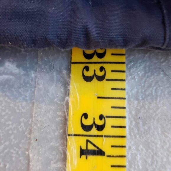 Vintage Woolrich Jacket L Large Blue Puffer Hooded Down Parka USA Button Zip - Picture 10 of 13